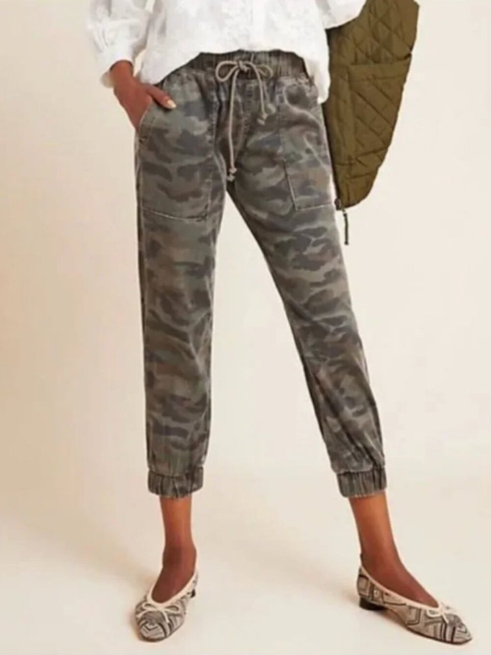 NWT The Pocket Camouflage Jogger for Anthropologie by Cloth & Stone - Large